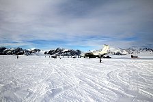 Ilyushin on ice runway