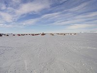 Skiing around the camp