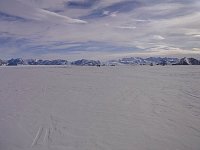 Skiing around the camp