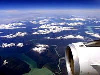 Aerial view of South Chile mountains