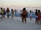 Sunset scene at Jericoacoara