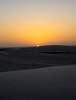 Sunset on dune near Jericoacoara