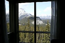 Hotel room view, Rimrock hotel, Banff