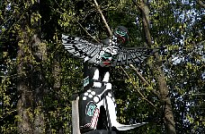 Totem poles in Stanley Park, Vancouver