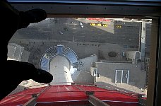 Looking down from observation tower, Calgary