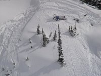 Snowmobile fall