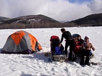 Relaxing on the Yukon River