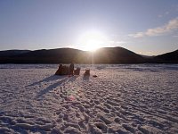 Sunset at Yukon River camp
