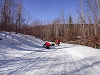 Short rest stop on a Yukon River side arm