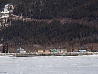 Dawson City seen from Yukon River