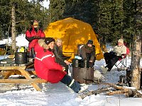 Five tourists at Dooley's Lookout