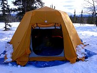 Tent being ready