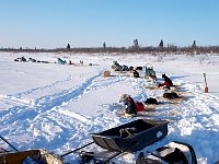 Setting up camp