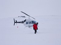 Chuck and Chris at the helicopter