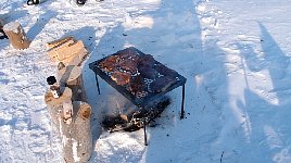 Dinner preparation at Shallow Bay