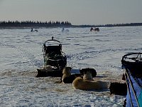 Snow mobile convoy