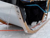 Damaged sled