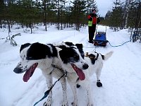 Short rest on trail