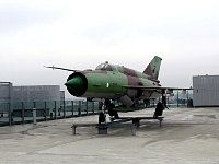 Mig plane on roof