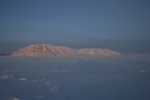 Greenland coast at sunset