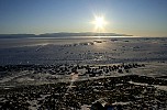 Looking down from the hills over Qaanaaq