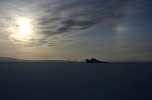 Distant icebergs