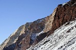 Cliff face with brown shades