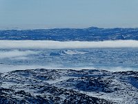 Icebergs in icefjord