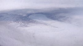 Fjord with cloud cover