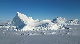 Iceberg near Qaanaaq on a sunny day