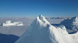Iceberg near Qaanaaq on a sunny day