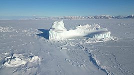 Iceberg near Qaanaaq on a sunny day