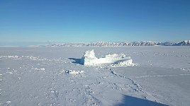 Iceberg near Qaanaaq on a sunny day