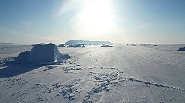 Iceberg near Qaanaaq on a sunny day