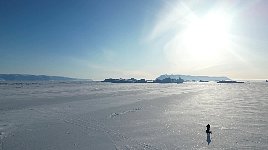 Iceberg near Qaanaaq on a sunny day