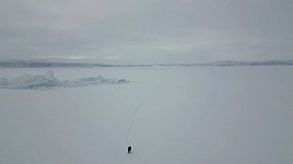 Walking from icebergs