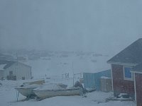 Foggy view across Qaanaaq