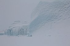 White iceberg with white background