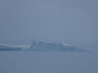 Icebergs on an overcast day