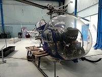 Medevac helicopter in museum in Denmark