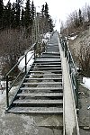 Airport stairs