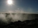 Dettifoss water spray in the sun