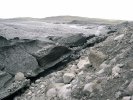 Glacier tongue of Vatnajökul (transporting rubble)