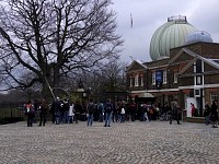 Crowd along Prime Meridian