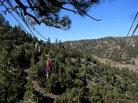 Ziplining in Wrightwood