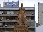 Statue in front of Maputo Railway Station
