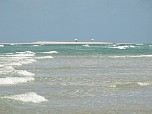 Two sun shades at the beach