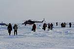 Tourists returning from North Pole