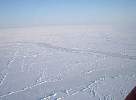 Polar ice seen from helicopter