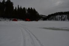 Wet snow near camp